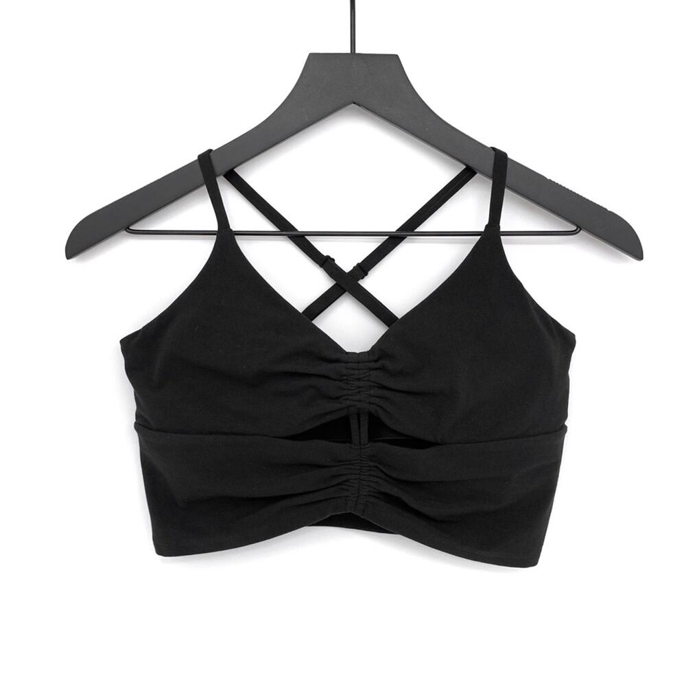 ATHLETA Cinch Longline Bra Black S